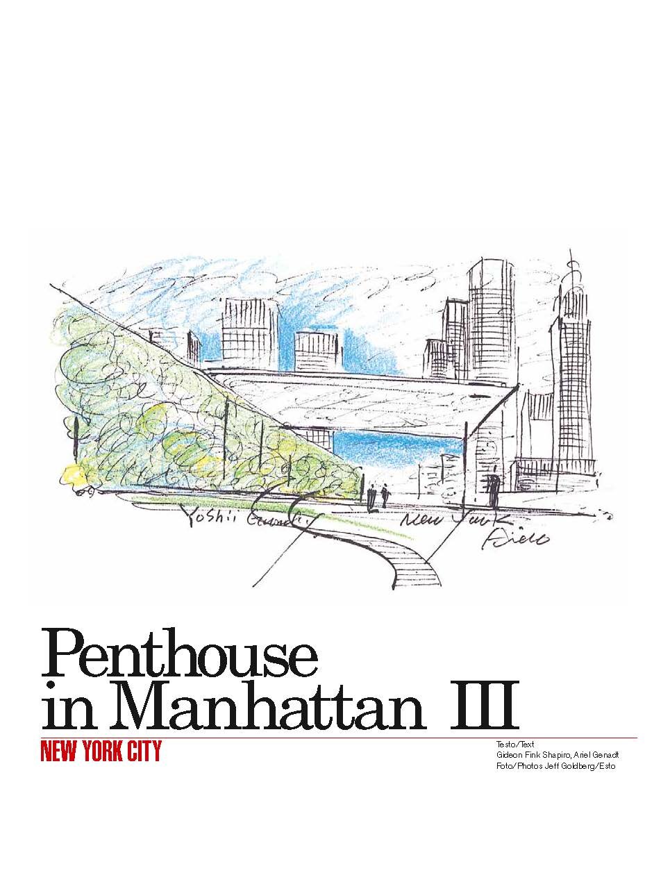 Tadao Ando, Penthouse in Manhattan III, Domus 1052