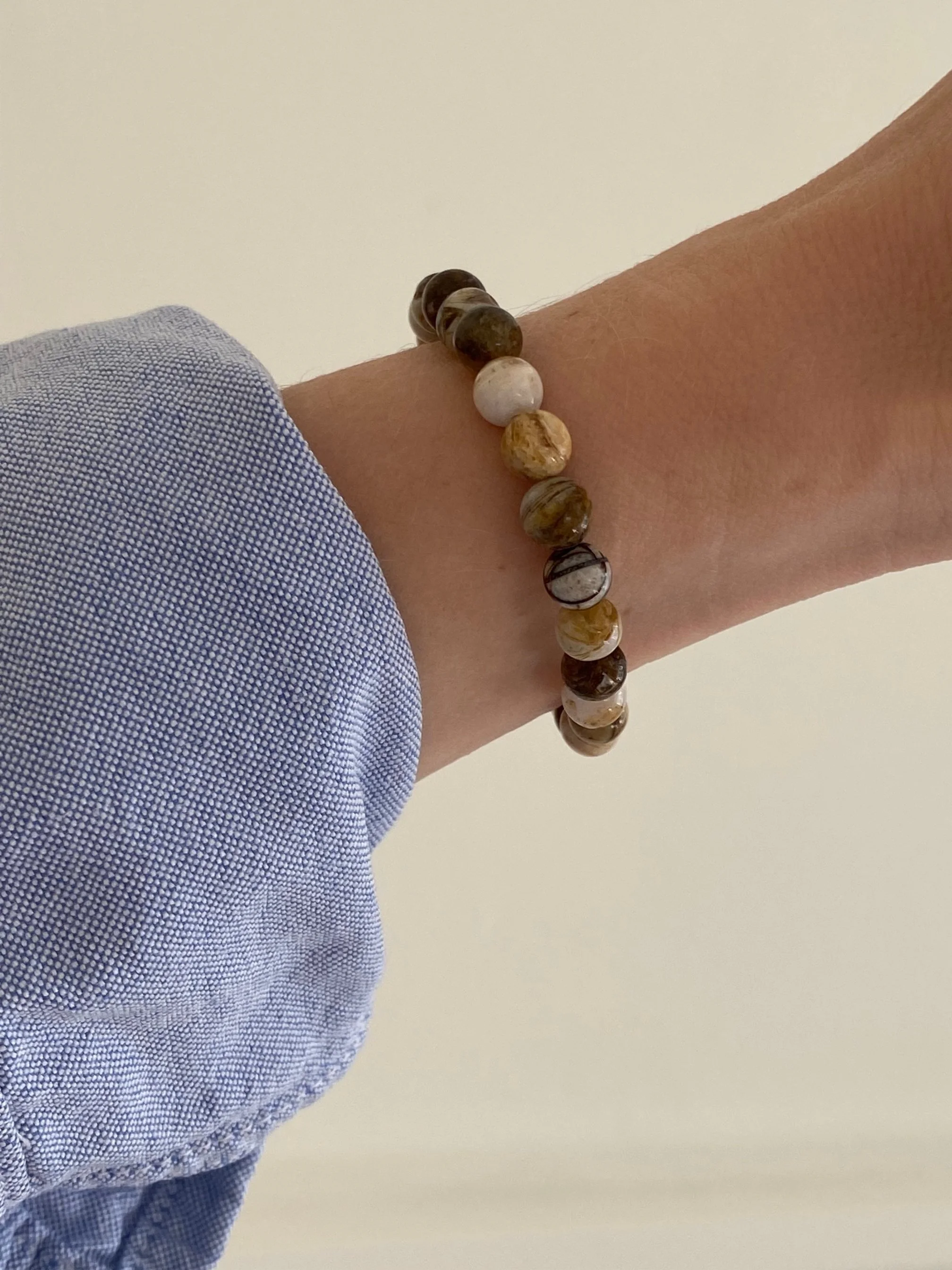 JOYEM Hazel Gemstone Bracelet Worn.jpg