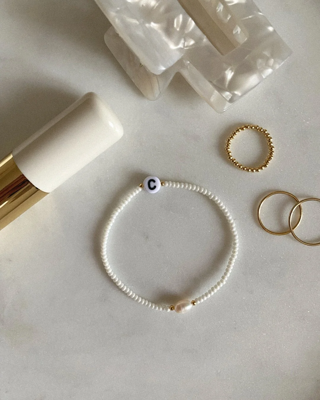 Ebba Initial Bracelet