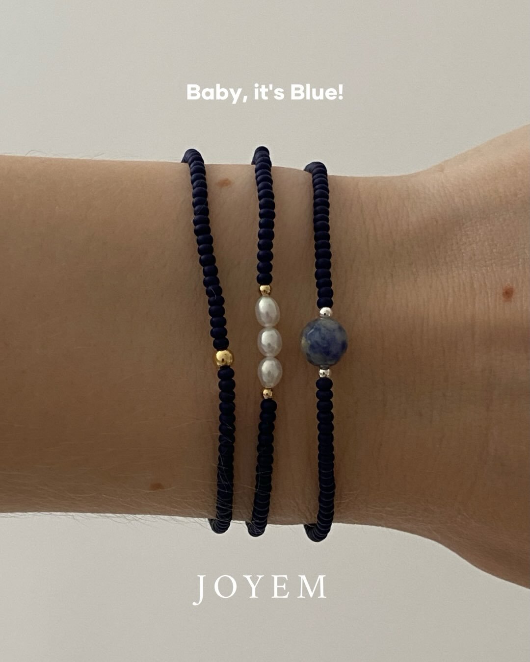 From deep navy to soft baby blue &mdash; shades of blue we keep coming back to 💙

Stack them, style them and make them yours 🙌

Tell us in the comments if we&lsquo;re missing your fav blue shade? 🤔 All suggestions that become part of our collectio