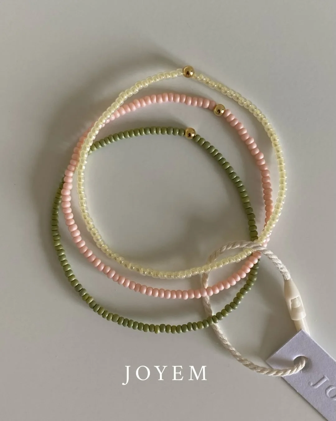 This dreamy customer order featuring our Fia, Fanny &amp; Ulla bracelets is giving carefree summer days and spontaneous gelato runs 🍧🍋🥝

The best part? So many of our favourite combinations start with your ideas. Our customers are the heart of JOY