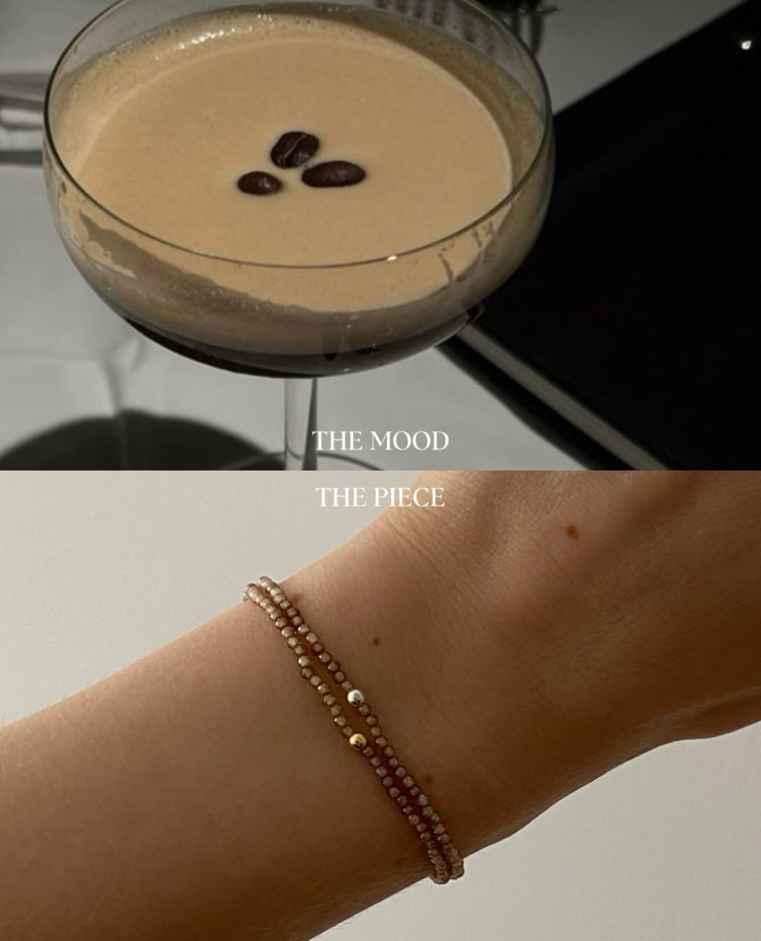 It&rsquo;s weekend again and this is our mood ✨🤎✨🍸 ✨🍽️ ✨ What are you up to this weekend? 🤗

PS. This bestselling Espresso Martini bracelet (available in silver or gold) is soon sold out and won&rsquo;t be restocked 😱 Get yours now at joyem.at ?