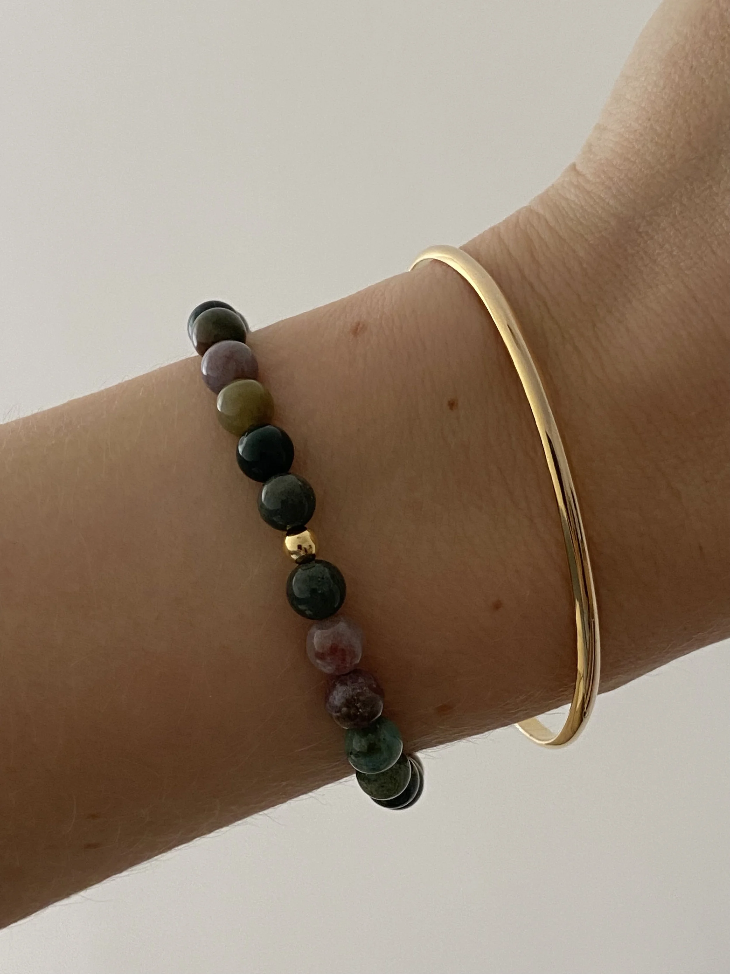 Sylvie Moss Agate Bracelet