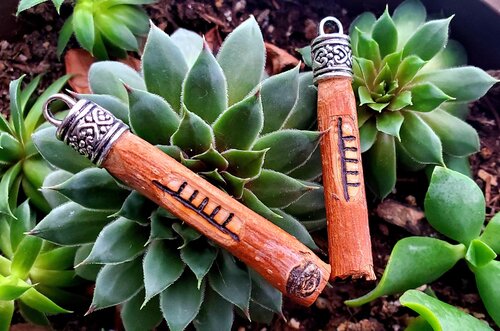 Sureau Ogham Ruis pendant