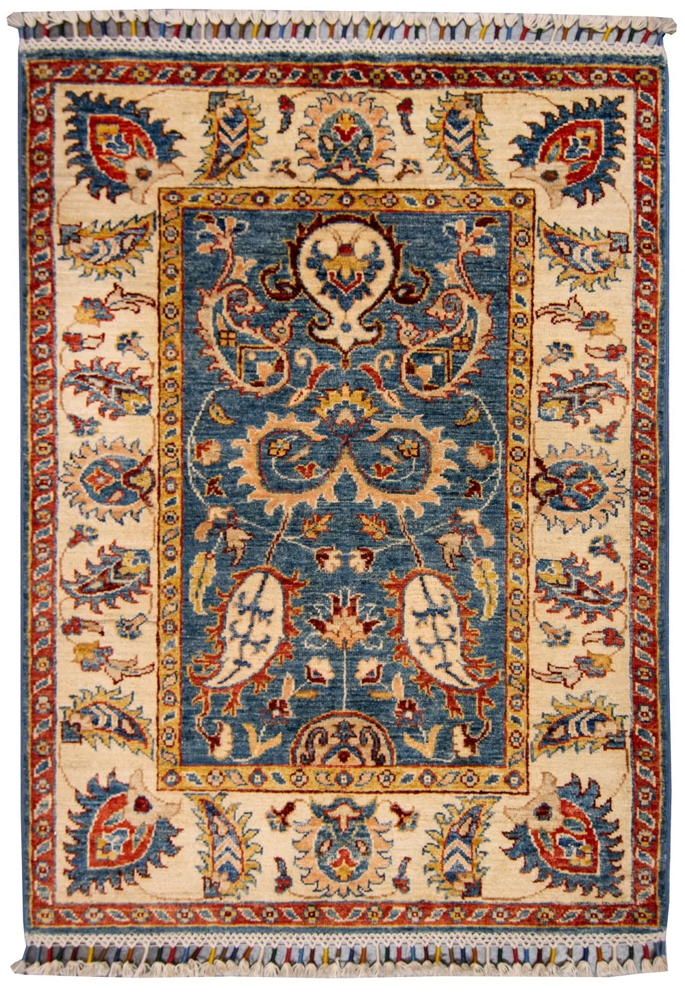 Handmade Afghan Qandahar Rug 126cm x 88cm Karimi Rugs