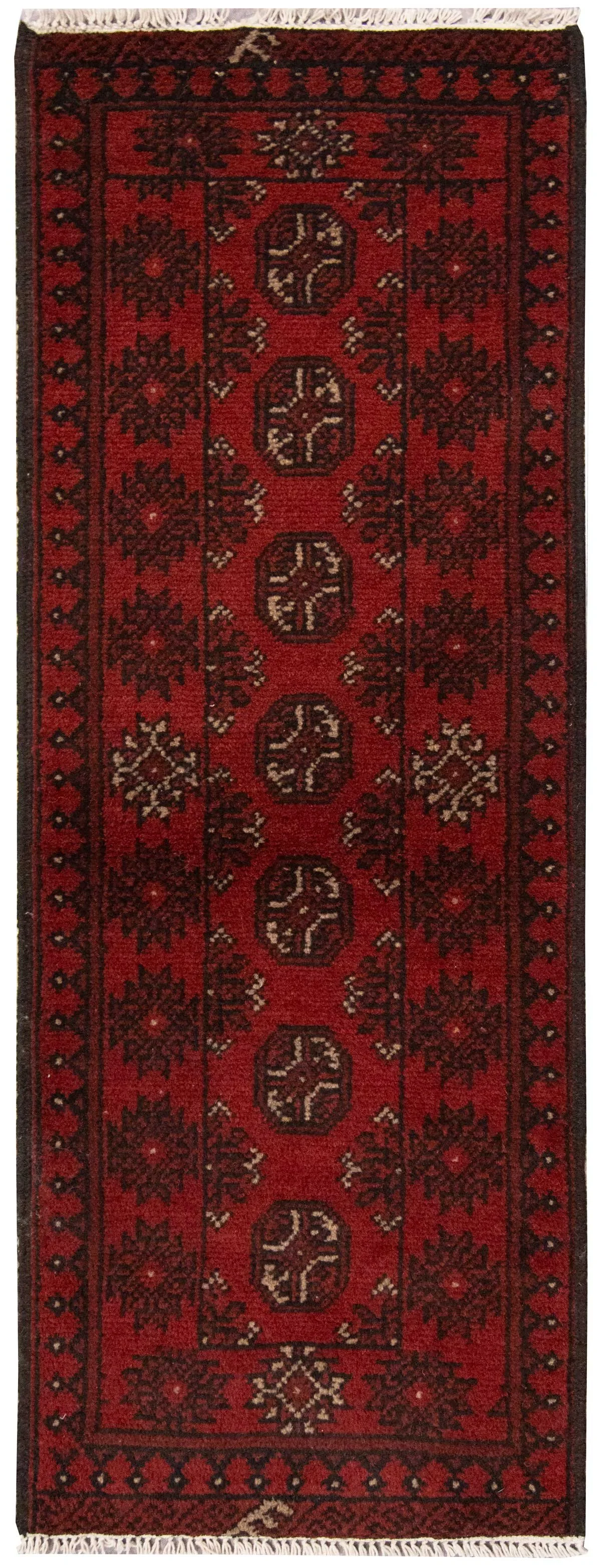 Handmade Afghan Aqcha Runner - 142cm x 42cm