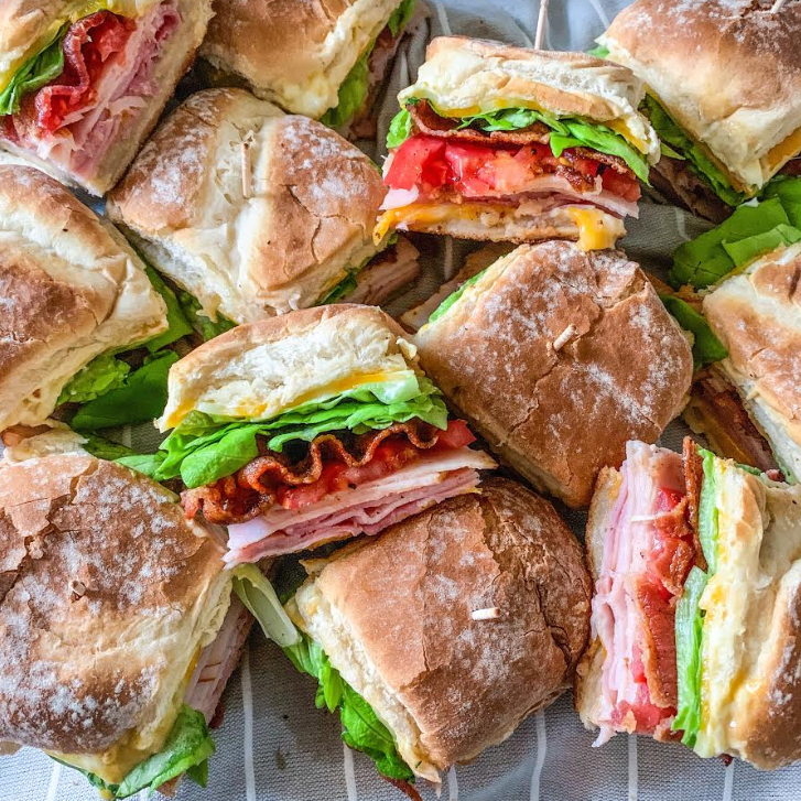 Dinner Roll Club Sandwiches — Her Flour Garden