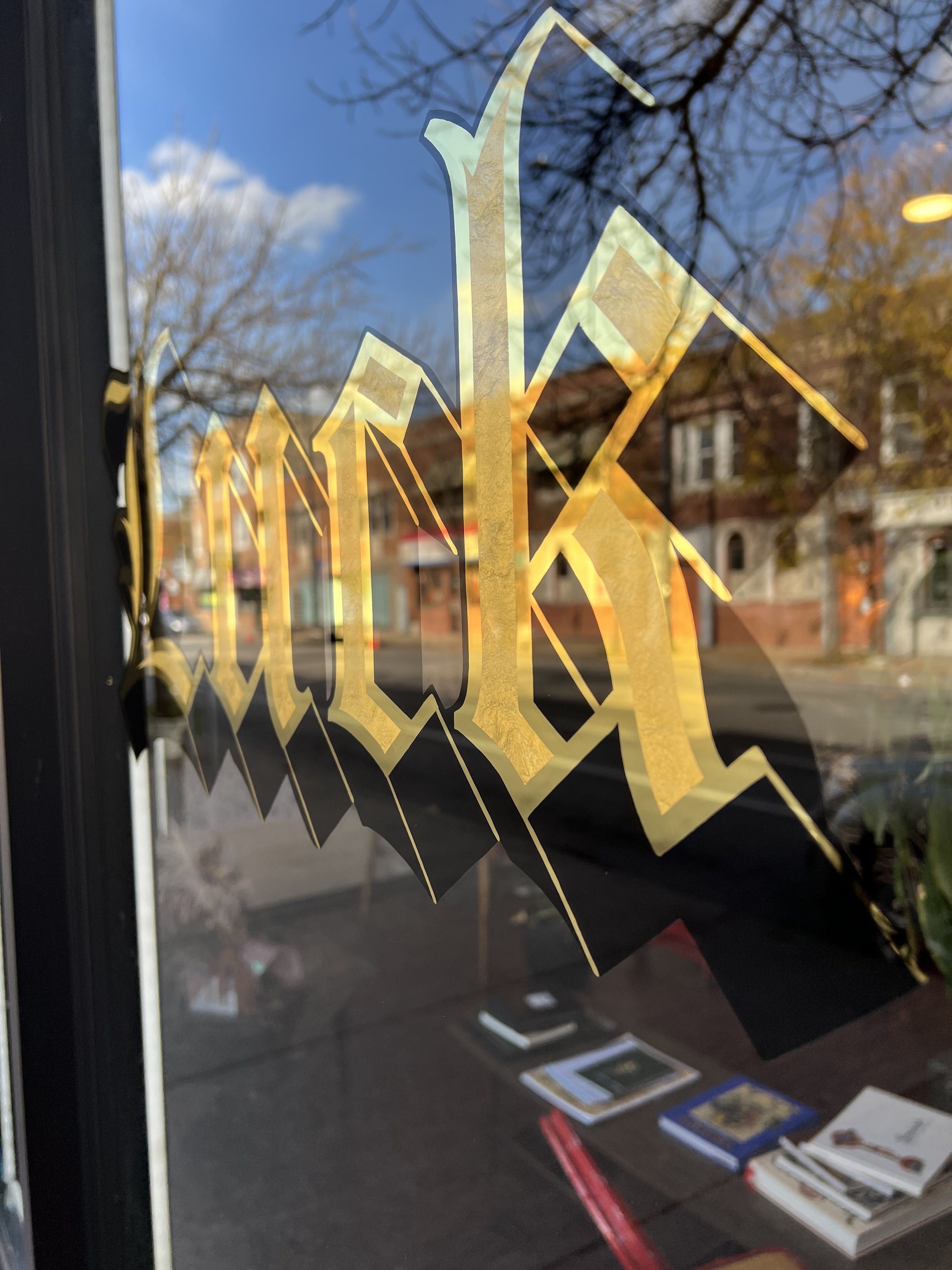 23K Goldleaf Window Signs