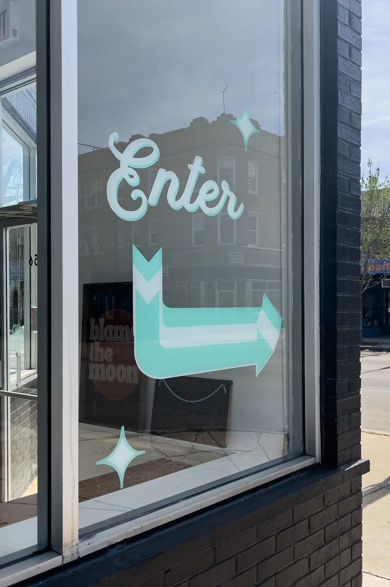 Hand Painted Window Sign