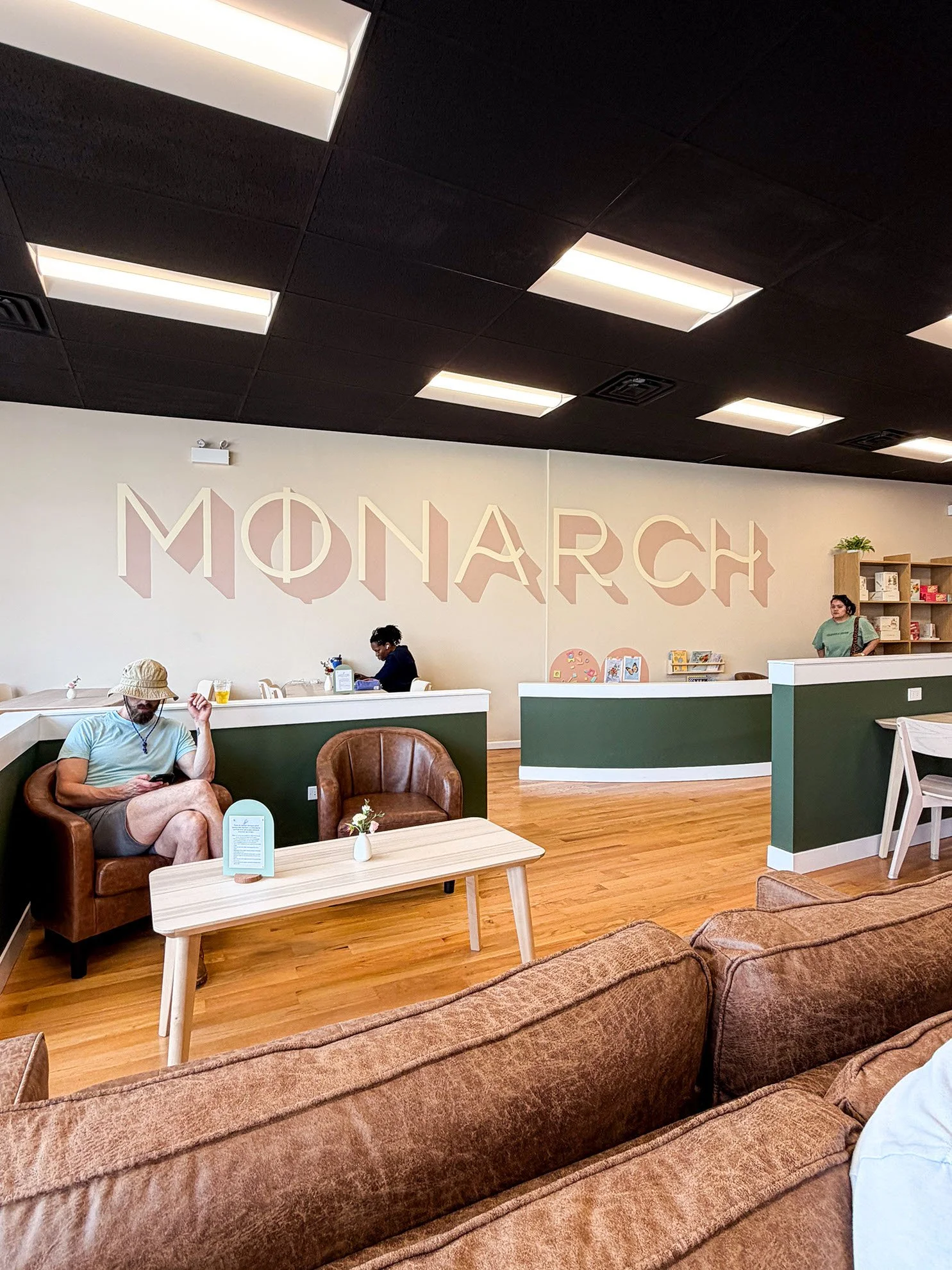 Interior Lettering Mural at Monarch