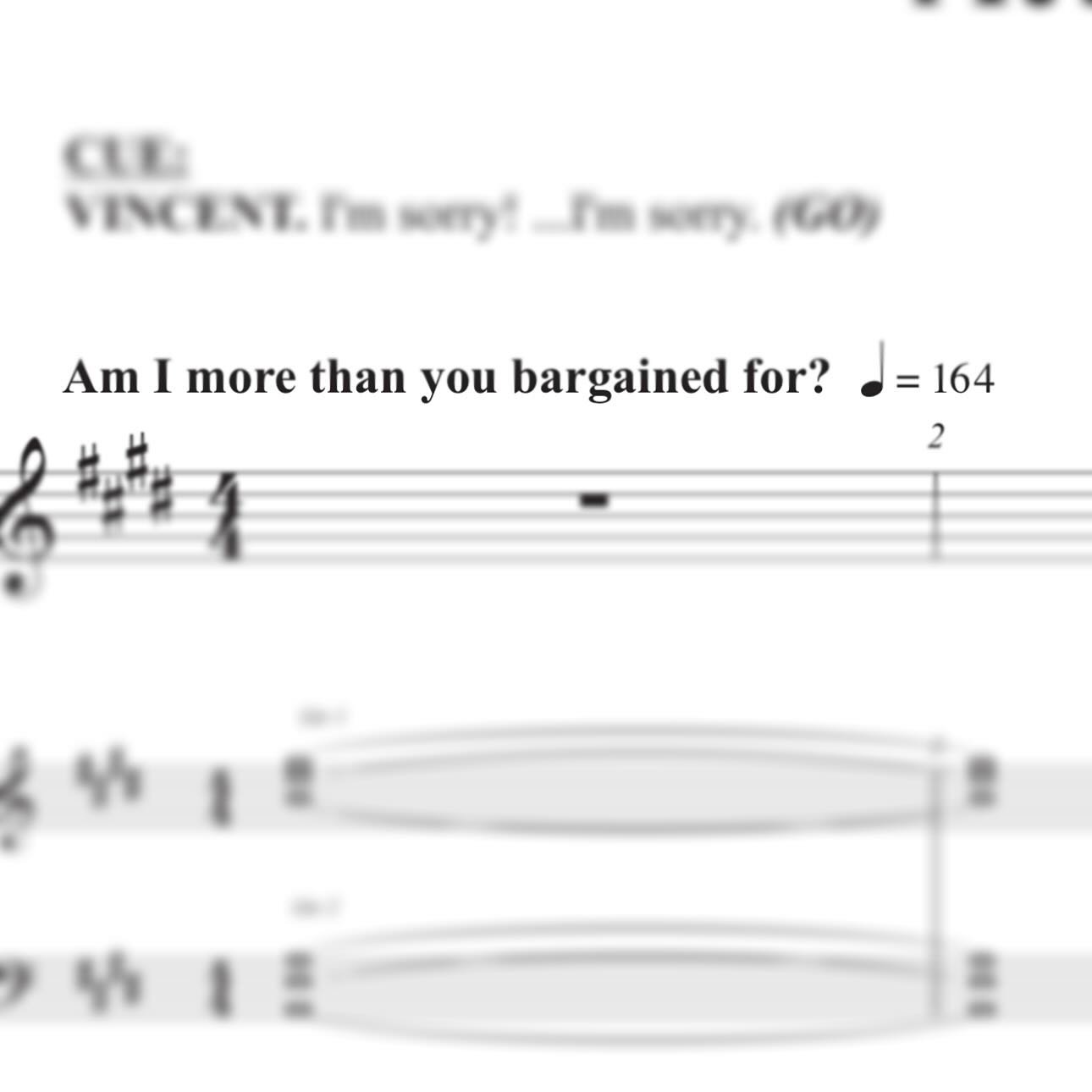 Just some of the tempo markings in Vincent.  #broadway #musicaltheatre #newmusicaltheatre #vincentvangogh #altrock #emo #poppunk #progressiverock #sheetmusic