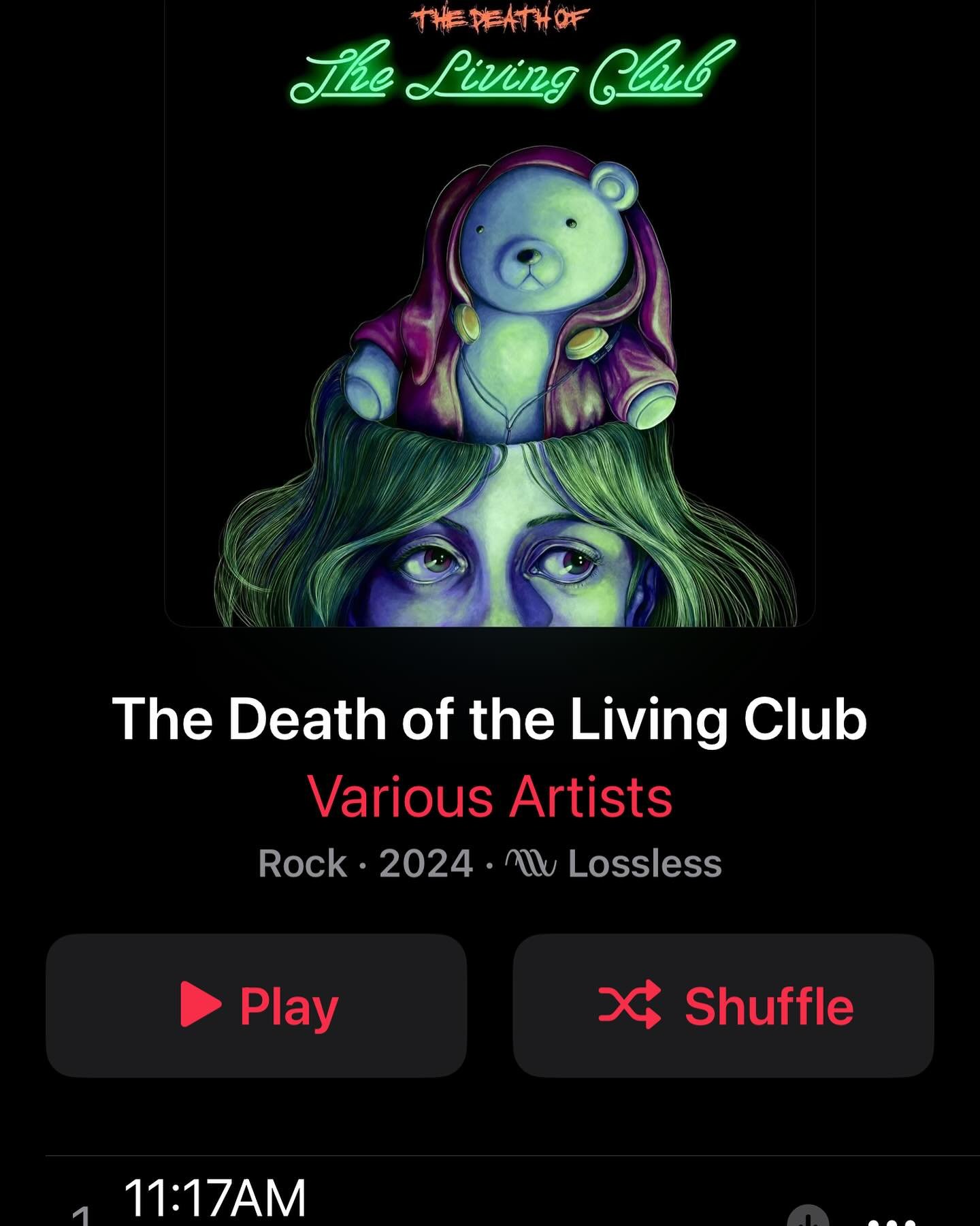 It&rsquo;s out.  The official Studio Cast Recording of my musical, &ldquo;The Death of the Living Club.&rdquo;

Recorded with some of the most incredible talent I know.  Check it out.  This is truly a labor of love.