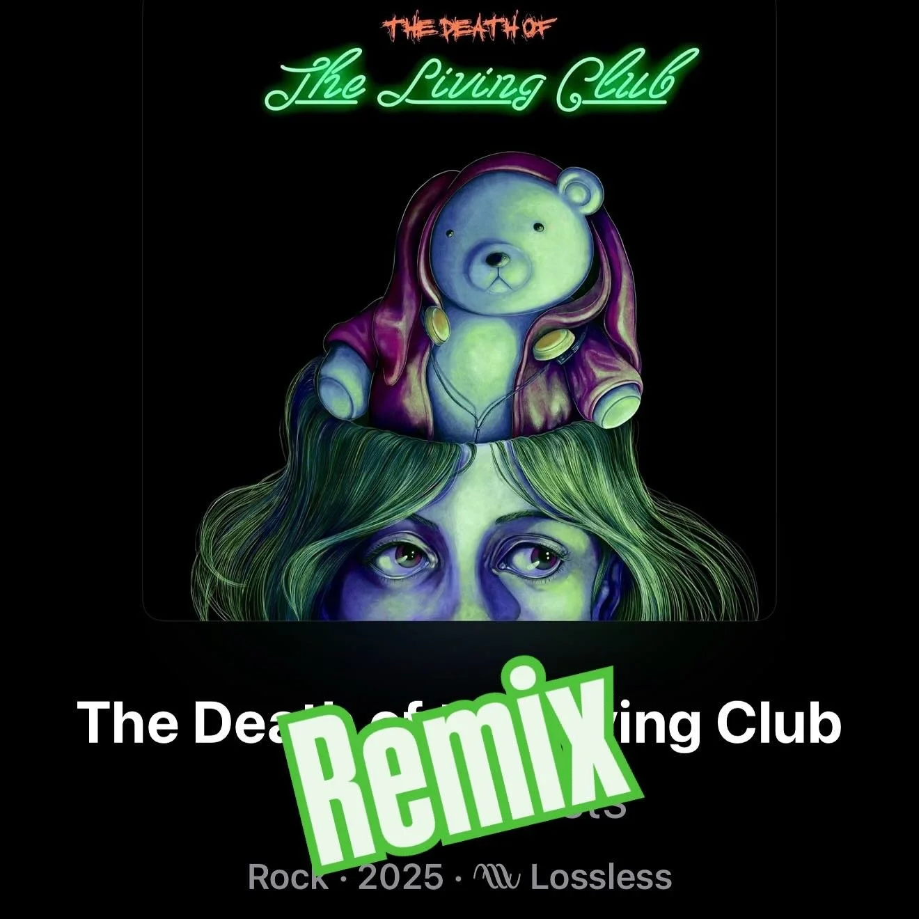 A remixed and remastered version of The Death of the Living Club is now available on all streaming platforms!!!
With louder, more pronounced guitars, smoother vocals, and crisper drums!
Check it out today!