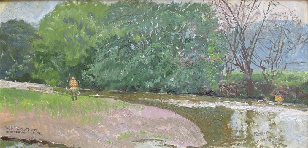 "Tying A Fly At Exebridge"