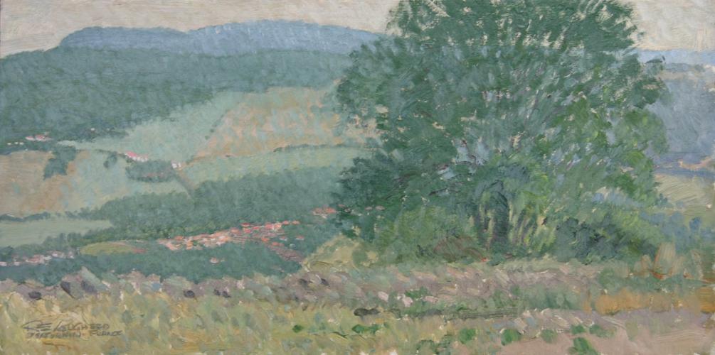 "Village In Green Valley - St. Saturnin France"