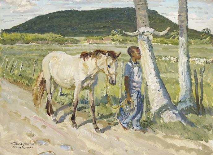 "Sinclair Williams And Horse"