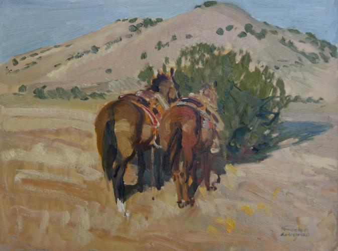 "Saddled At Cedar Bush"