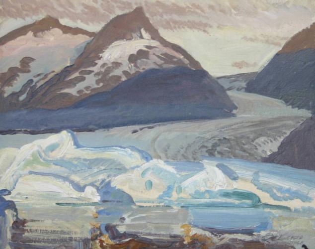 "Portage Glacier - Blue Impasto - Alaska"