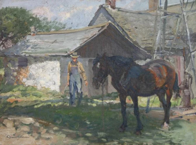 "Farmer And Horse"