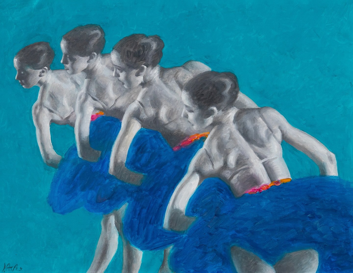 John Asaro expertly crafts his works to reflect the beauty of dancers, creating pieces that reflect the beauty of his subjects.
&bull;
&ldquo;Gray Quartet&rdquo; | John Asaro
Oil | 27&quot;&times;35&quot;
$10,500
&bull;
&bull;
&bull;
&bull;
#art #pai