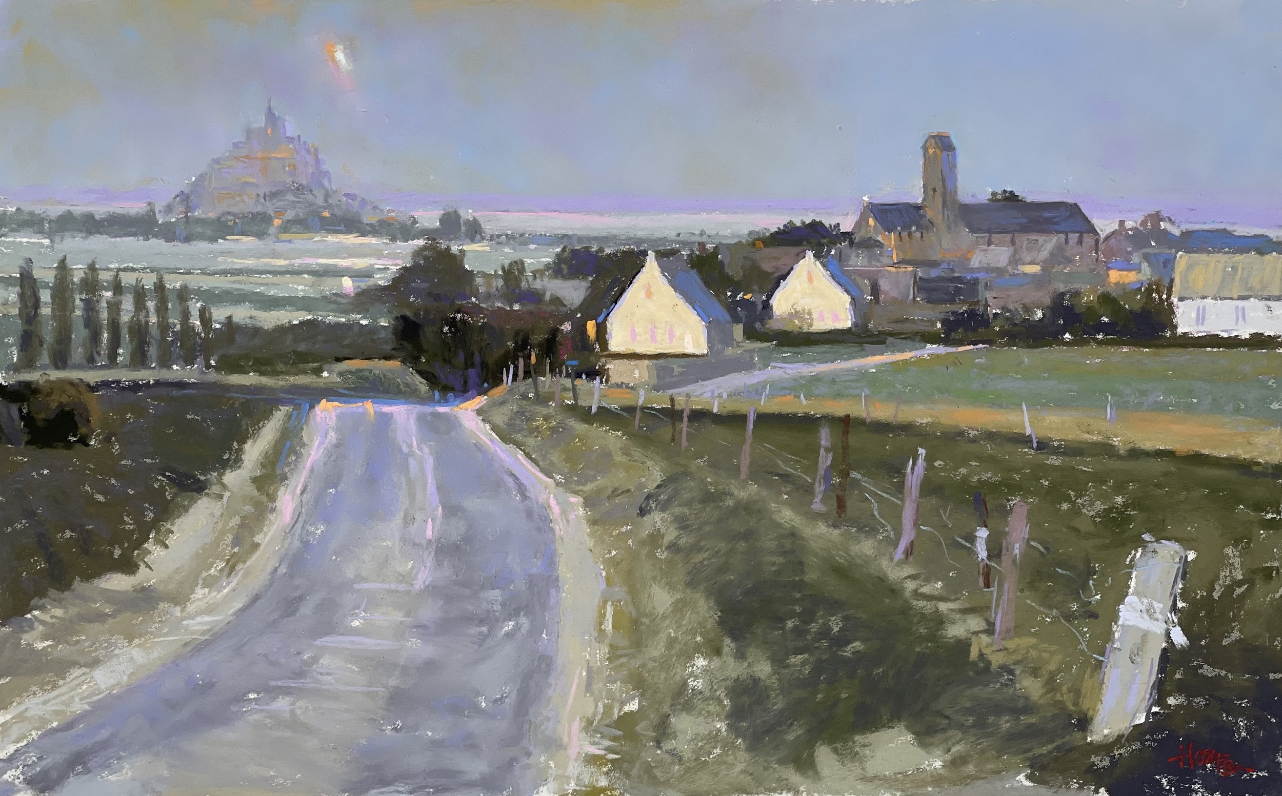 "Moonrise Over Mont St. Michel"