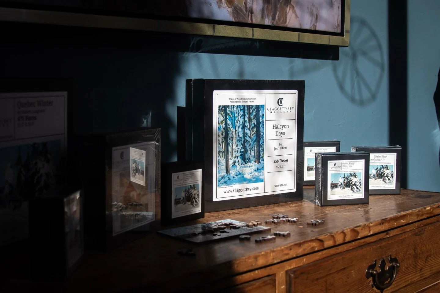 Still looking for the perfect holiday gift? We&rsquo;re proud to offer a variety of wooden puzzles, celebrating the masterful artists we&rsquo;re thankful to represent! Stop by the gallery or check out our website for the full selection and online or