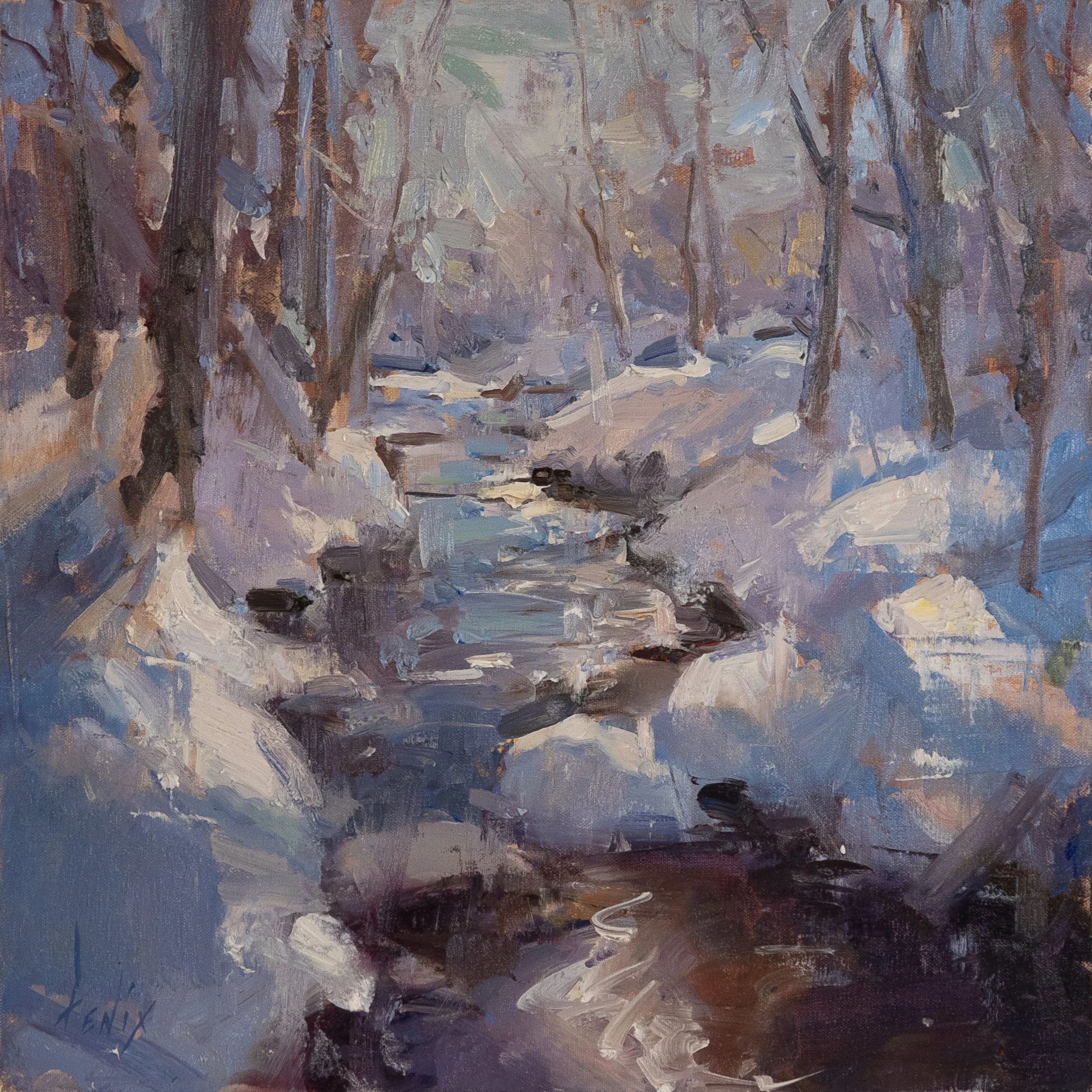 "Snowlit Waters"