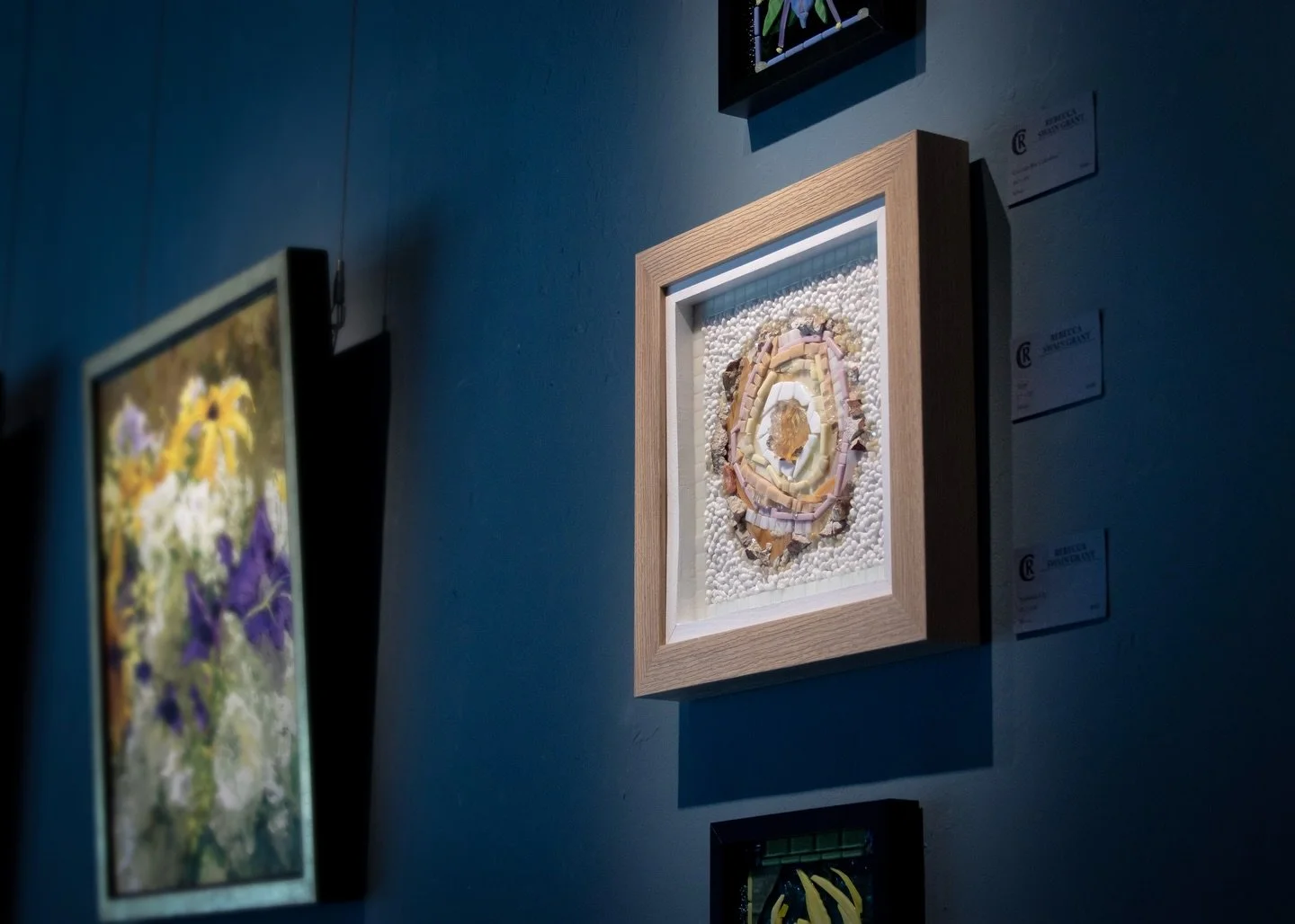 Rebecca Swain Grant&rsquo;s mixed media mosaic pieces are a welcome addition to the gallery&rsquo;s repertoire. Bursting with texture and fine technique, be sure to stop by the gallery or learn more about these wonderful inclusions to our celebration