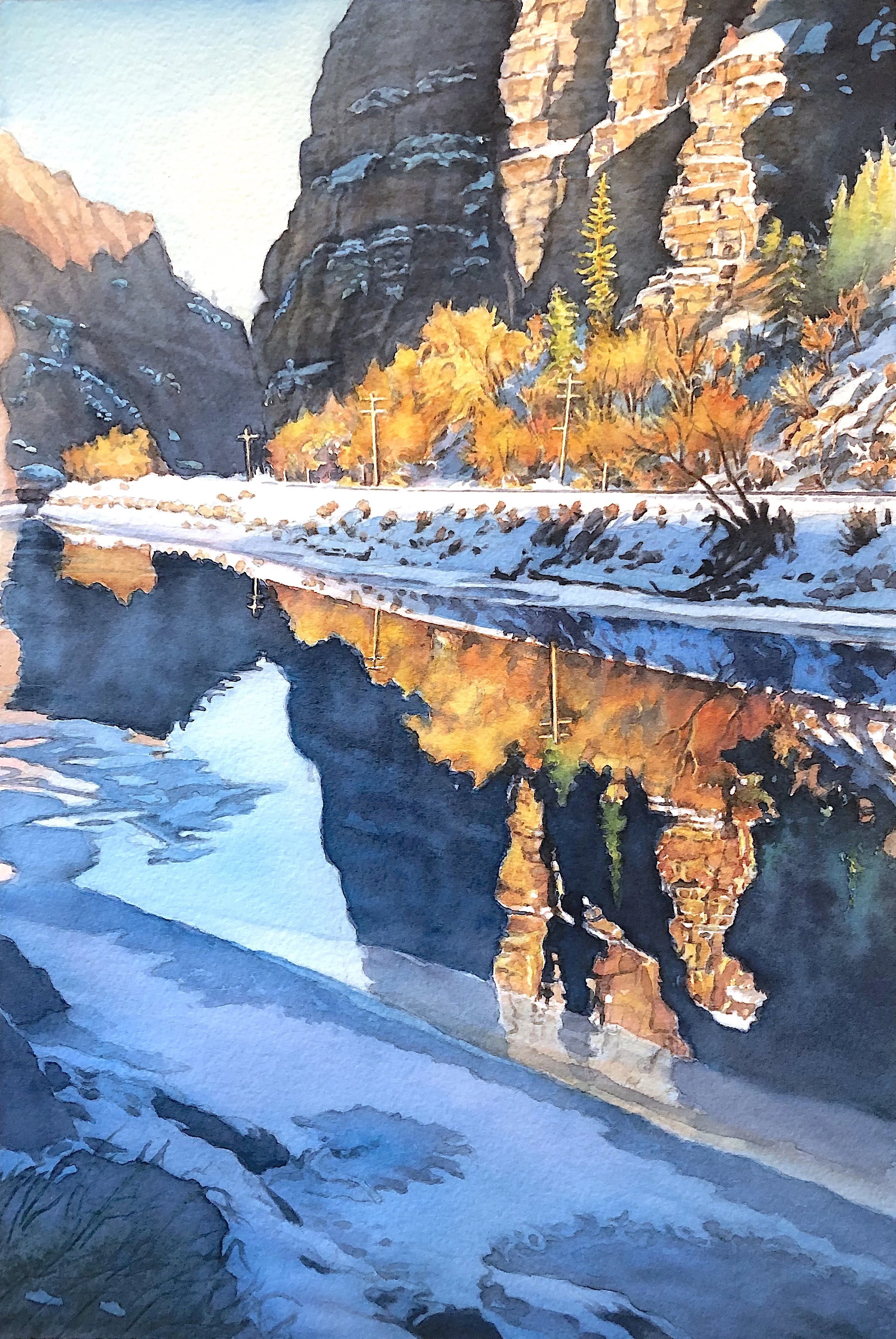 "Glenwood Canyon Reflections"