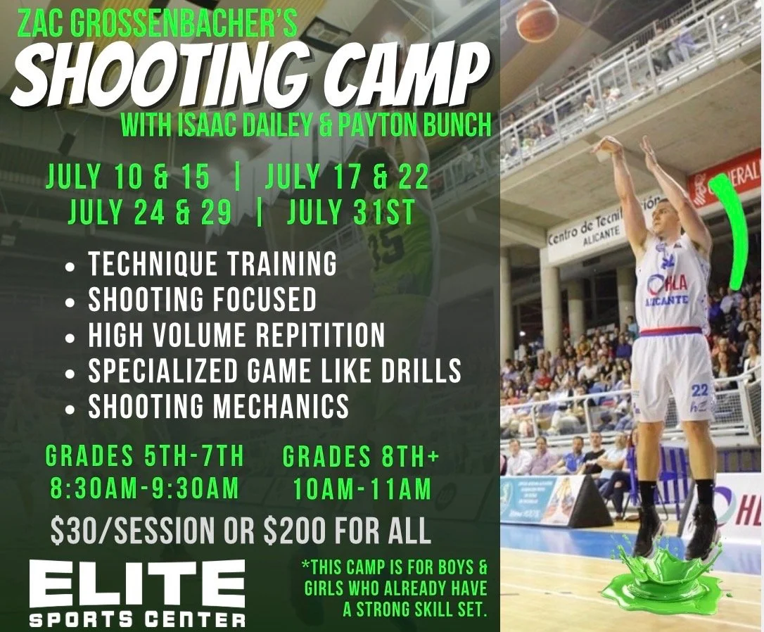 Zac Grossenbacher’s Shooting Camp with Isaac Dailey and Payton Bunch