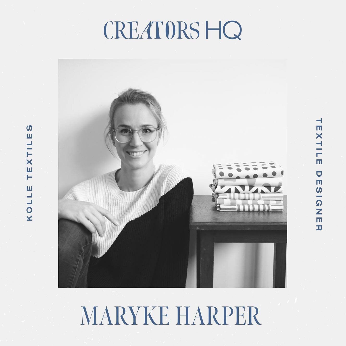 Say hello to Maryke Harper is the creator and owner at @kolle_textiles where the aim is to create gorgeous, high-quality products using her own original designs. She&rsquo;s passionate about the environment and for that reason, she has sourced 100% c