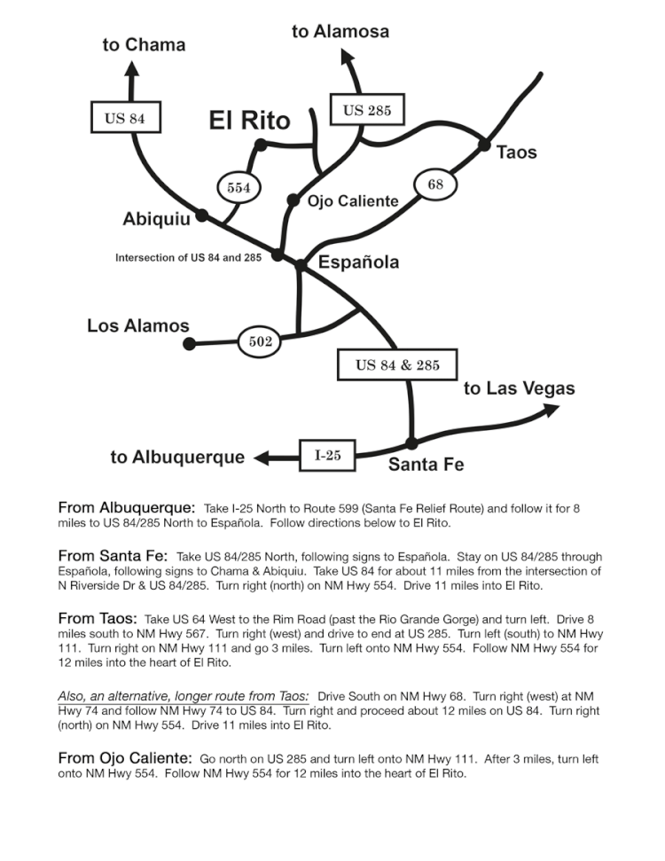 El Rito Map Overview — El Rito Art Association