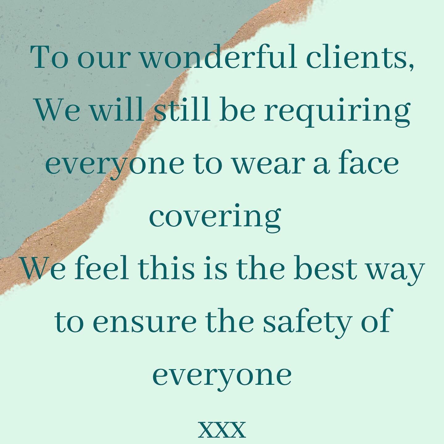 ⭐️To all our wonderful clients⭐️
Please read above ☝️
In addition the screens between the stations will be staying, there will still be hand sanitiser at each station and we will be maintaining our rigorous cleaning system.
Thank you for your patienc