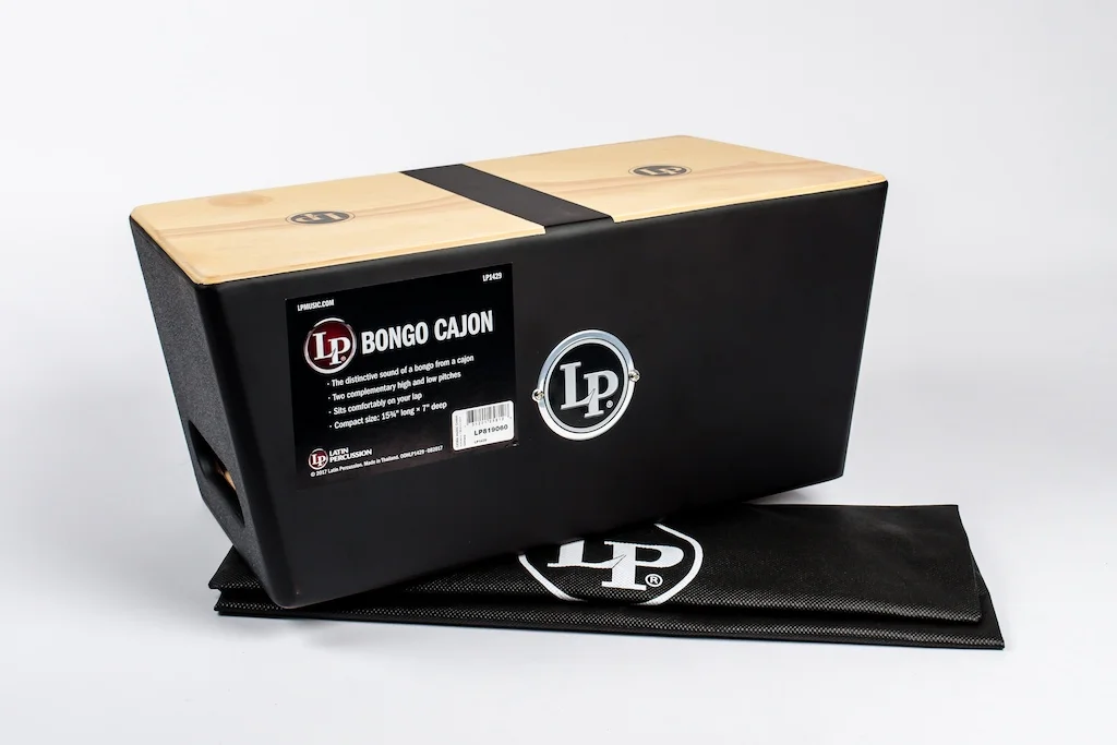 LP Latin Percussion Bongo Cajon LP1429 - Legno Siam Oak, Con Borsa