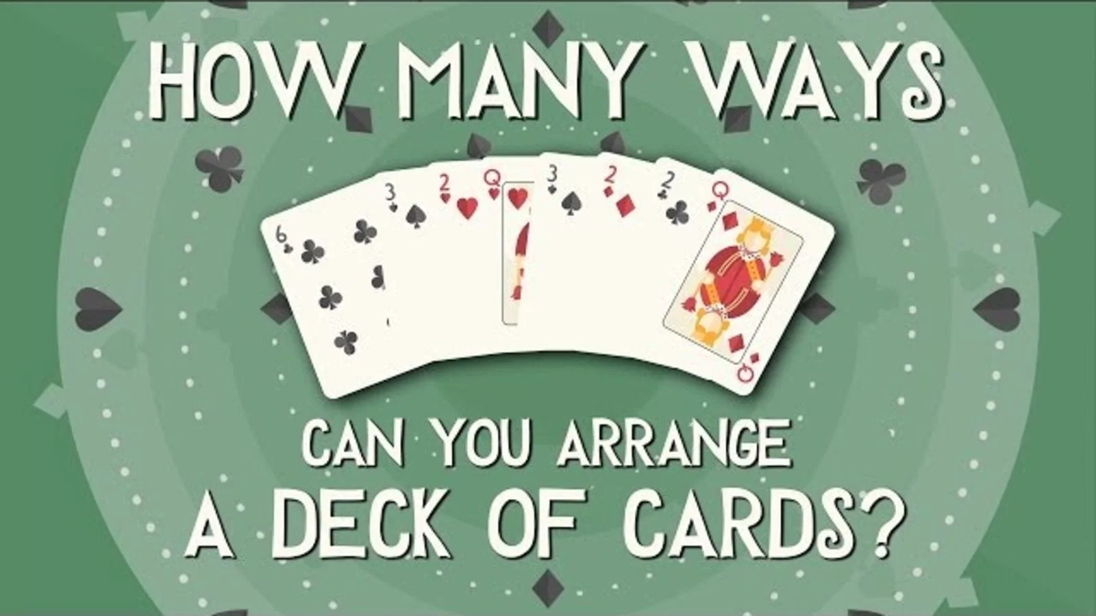 shuffled deck of cards