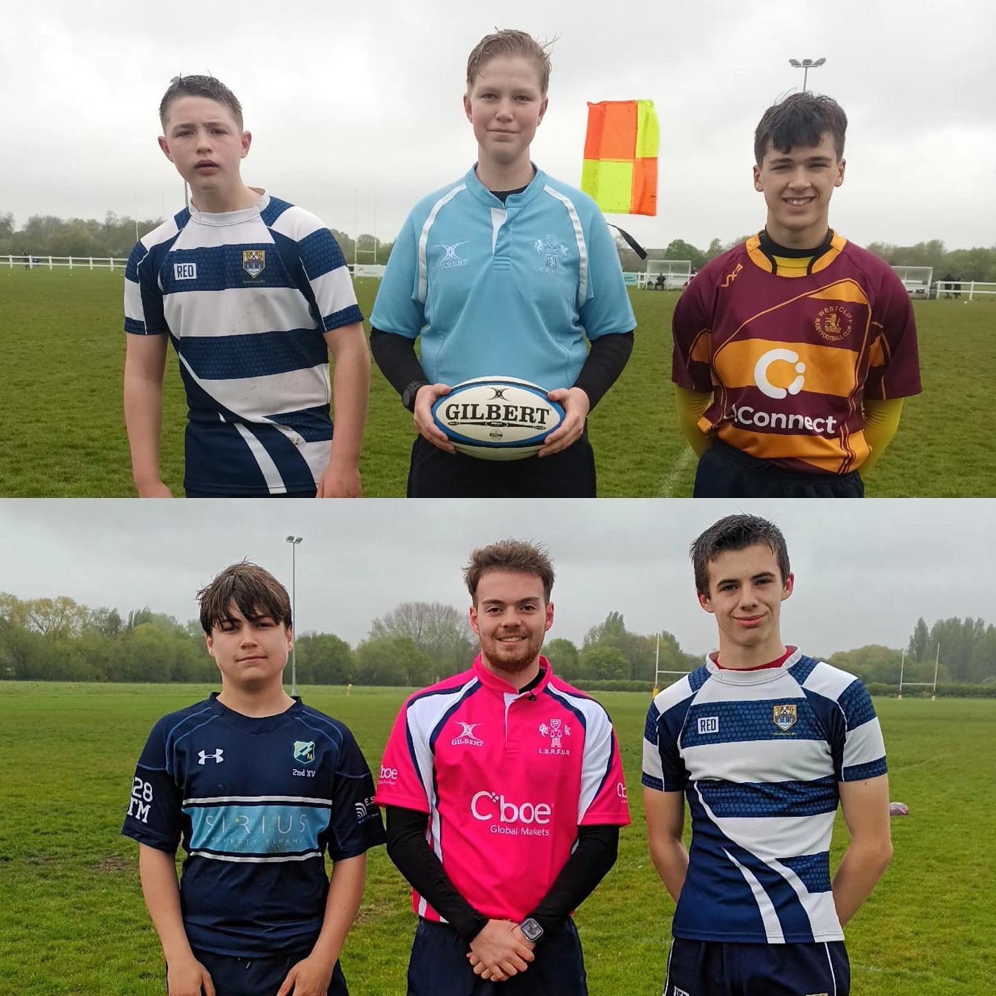 28.04.24 - 5 cracking age-grade finals games today at @westcliffrugby. Couple of YMOs from London North taking charge of the 1st 2 games:

U13 Boys: REF - Josh F.
U14 Boys: REF - Jack B.

Teams of 3 for the other games &gt;&gt;&gt;

U15 Boys: REF/AR1