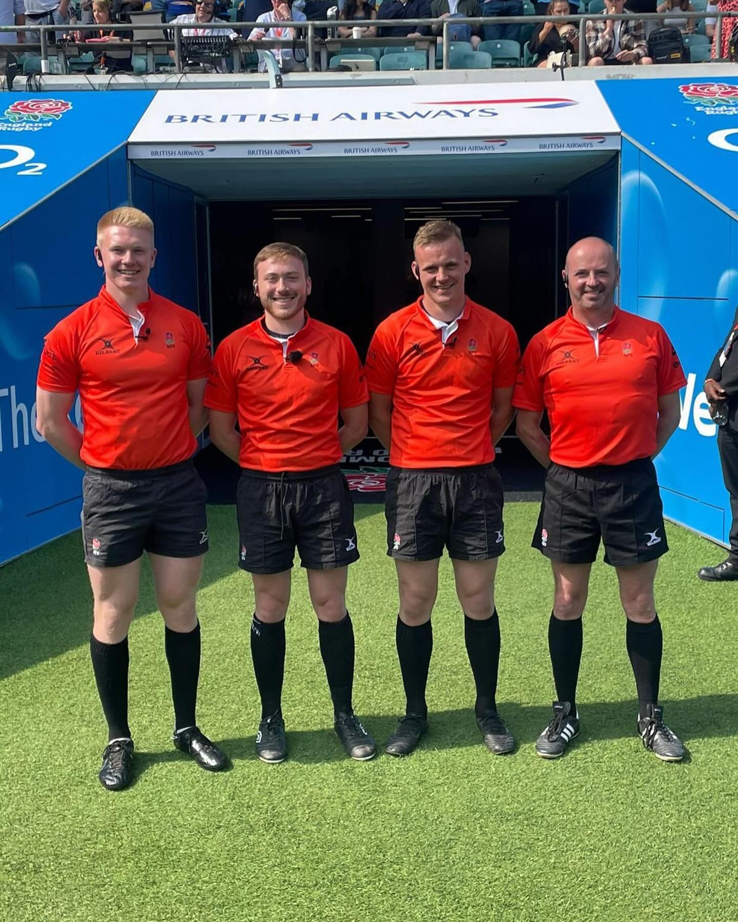 Congratulations to three London members who all refereed Papa John Cup Finals at Twickenham this weekend! Great achievement by @_hareh @buchanan_peter &amp; @maxemarshall #lsrfur