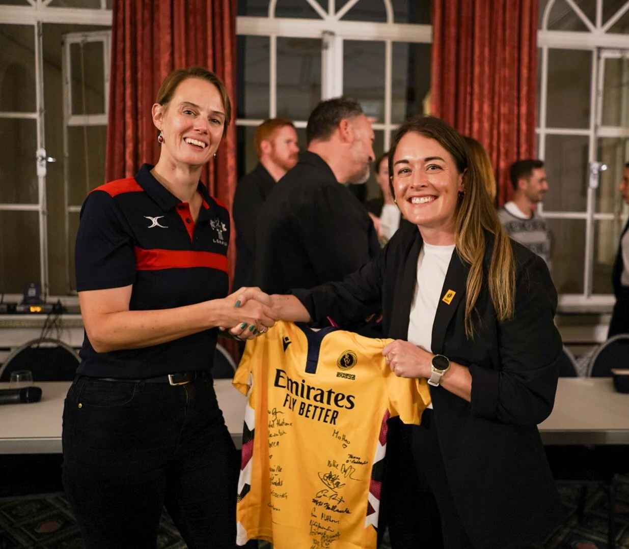 Women's Rugby World Cup Officials visit the London Society