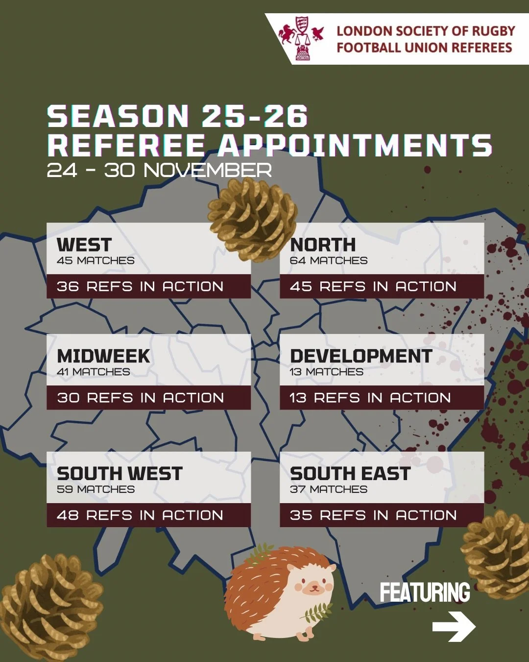 🚗 LONDON ON THE ROAD 🚗 

Exciting weekend coming up as we send our refs to @madrefs and welcome (with warm arms) three of theirs! 

Over 200 referees are out this weekend and hopefully we&rsquo;ll have a slightly warmer one than in past weeks 😉 

