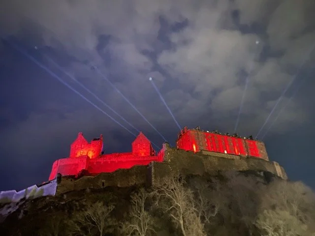 Edinburgh Exchange - Castle lights, a Big Bang and a Cold Snap