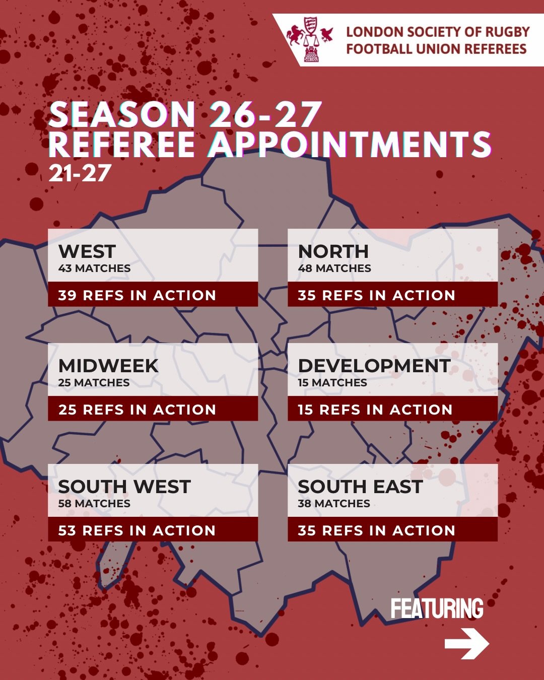 HUGE week this week as we have the first of many:
- Exchange (to Eastern Counties)
- Cup games
- League games

Good luck to our 200+ refs out this week and let&rsquo;s make this season a good one🔥