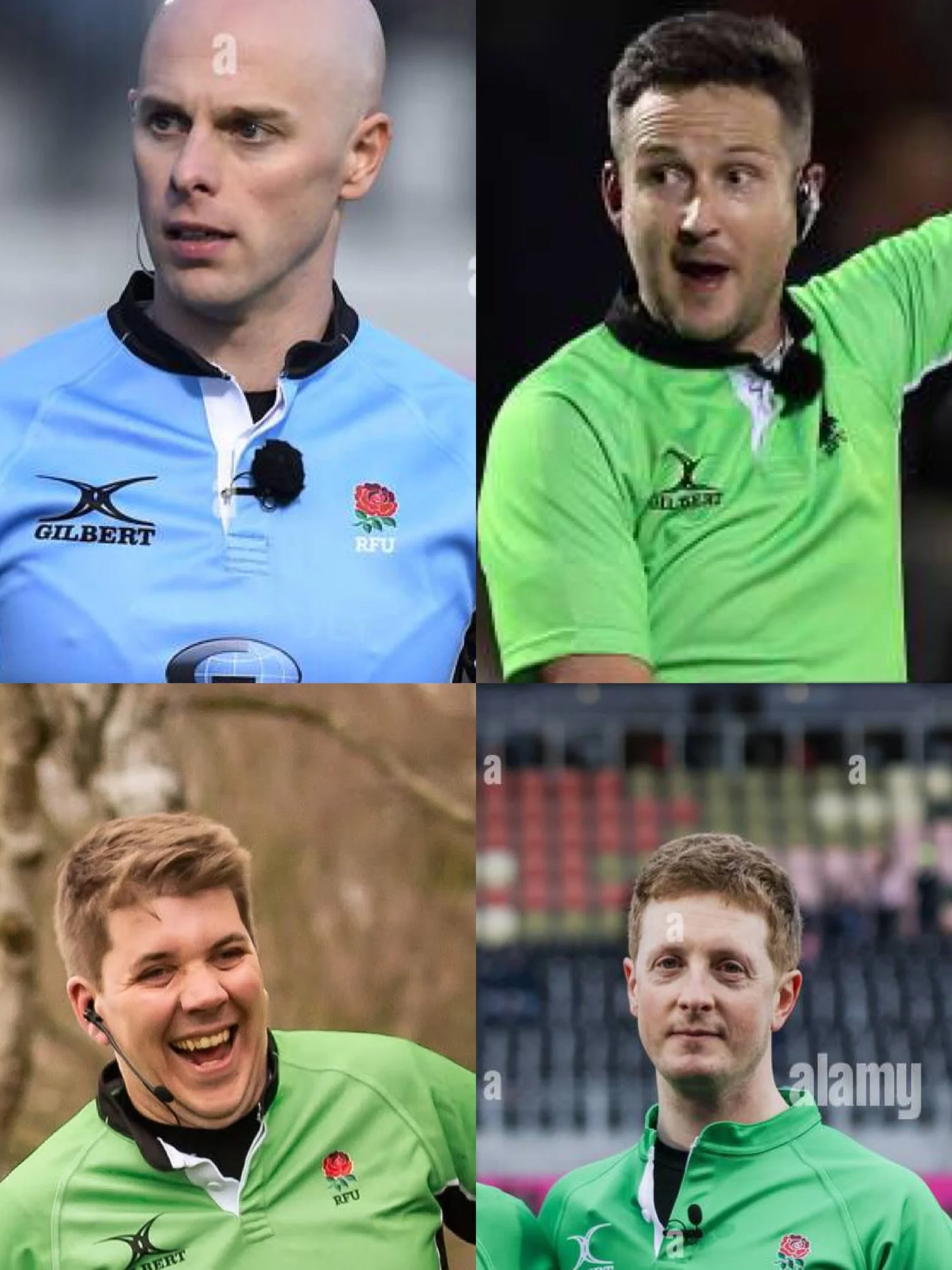London TO4 stepping out on Friday as Joe James (top left) takes the lead to referee Harlequins vs Edinburgh.
AR1: Richard Gordon (top right)
AR2: Mike Woods (bottom left)
No4: Veryan Boscawen (bottom right)

Best of luck to all 4 and everyone else in