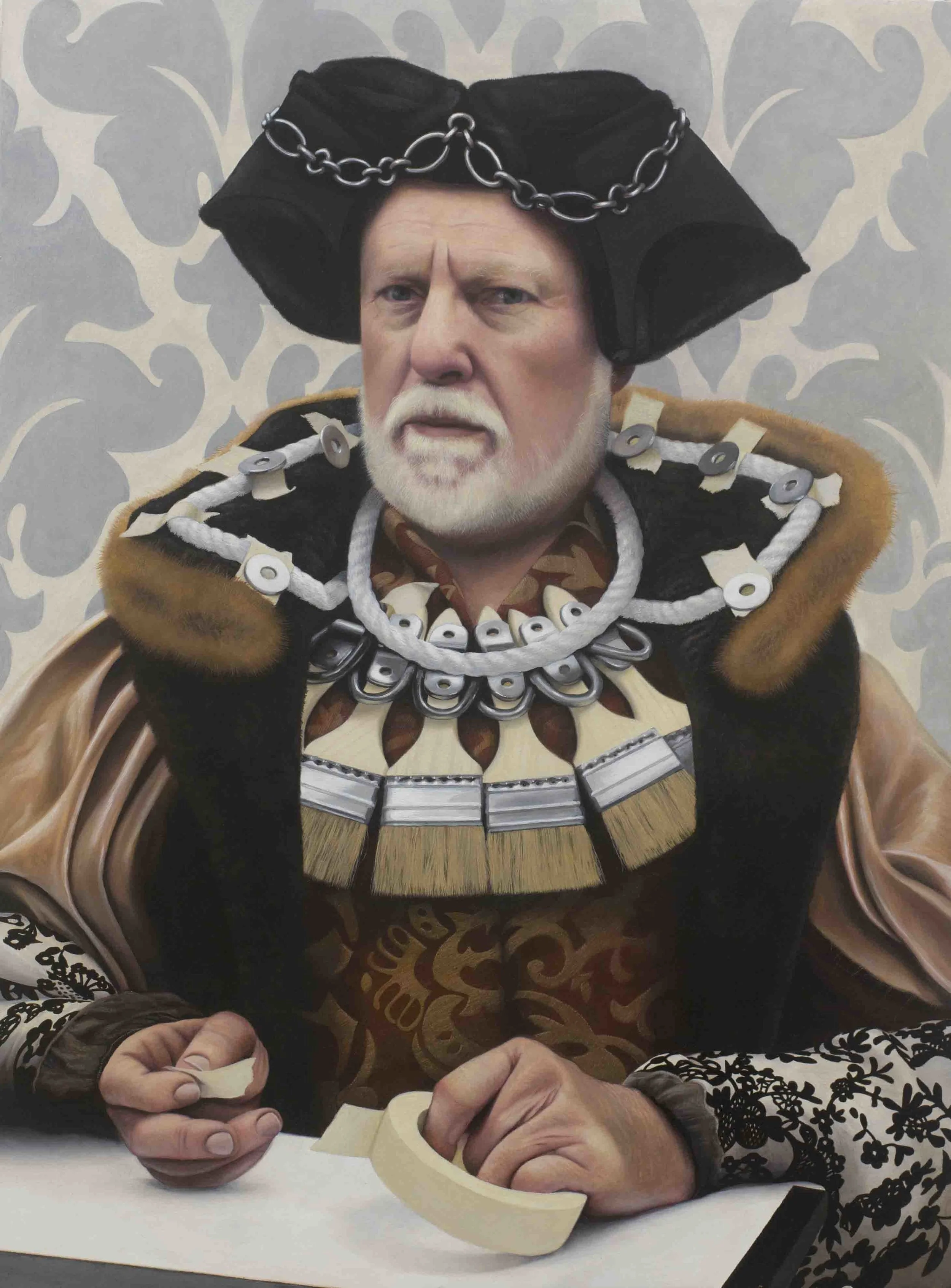 Portrait Of My Father With Brushes And Tape
