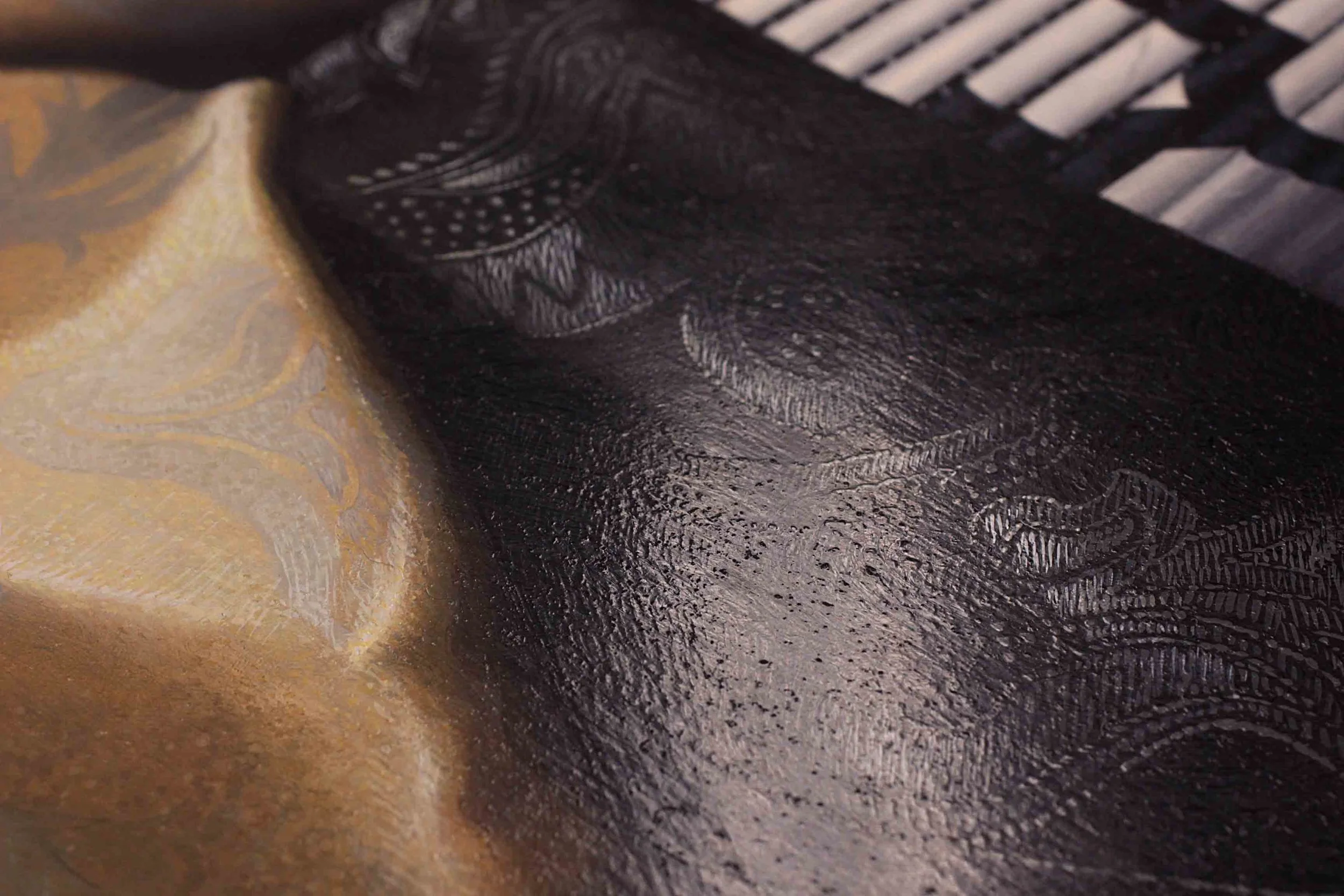 Portrait With Feathers And Candles (surface detail)