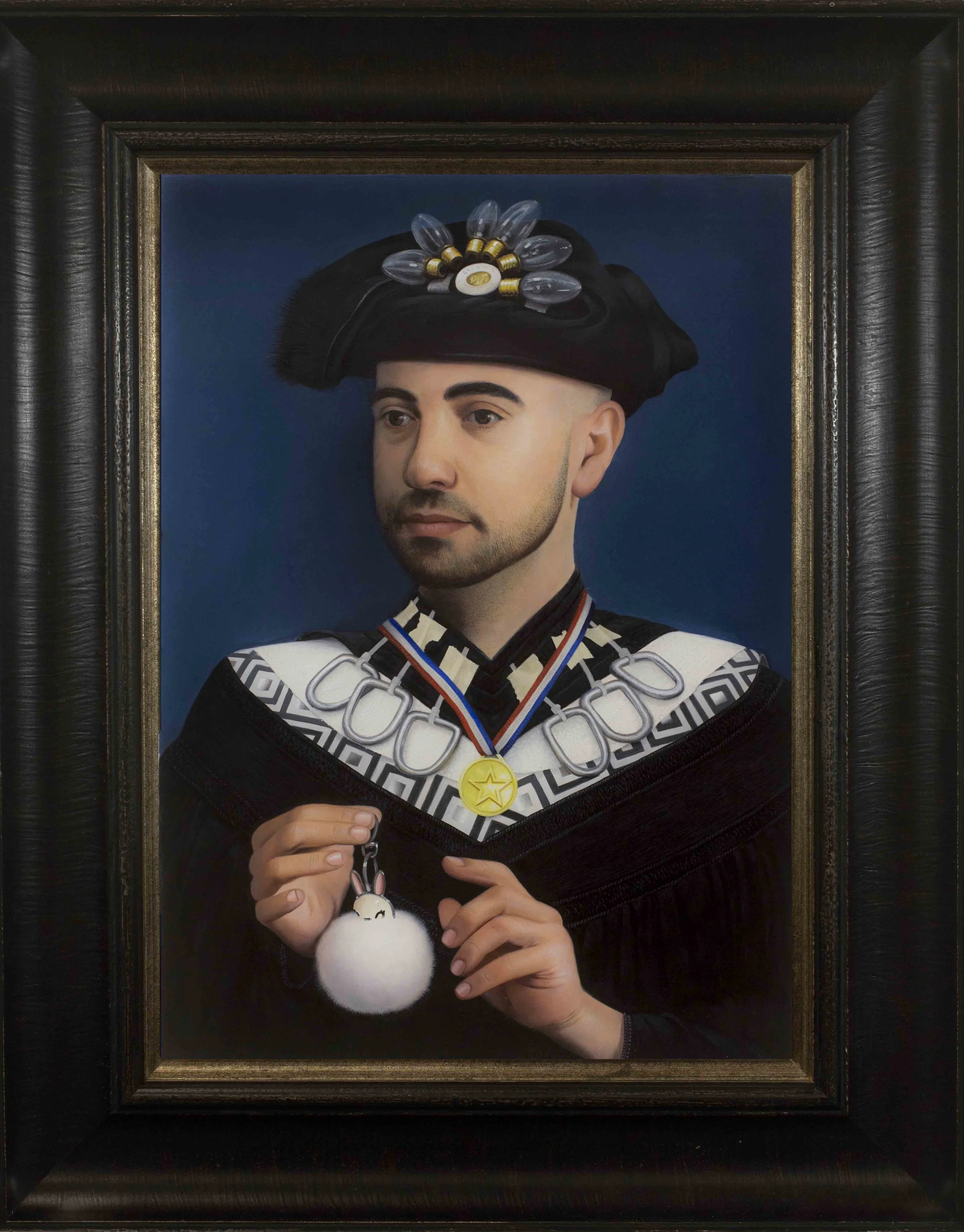 Portrait With Gold Medal And Rabbit
