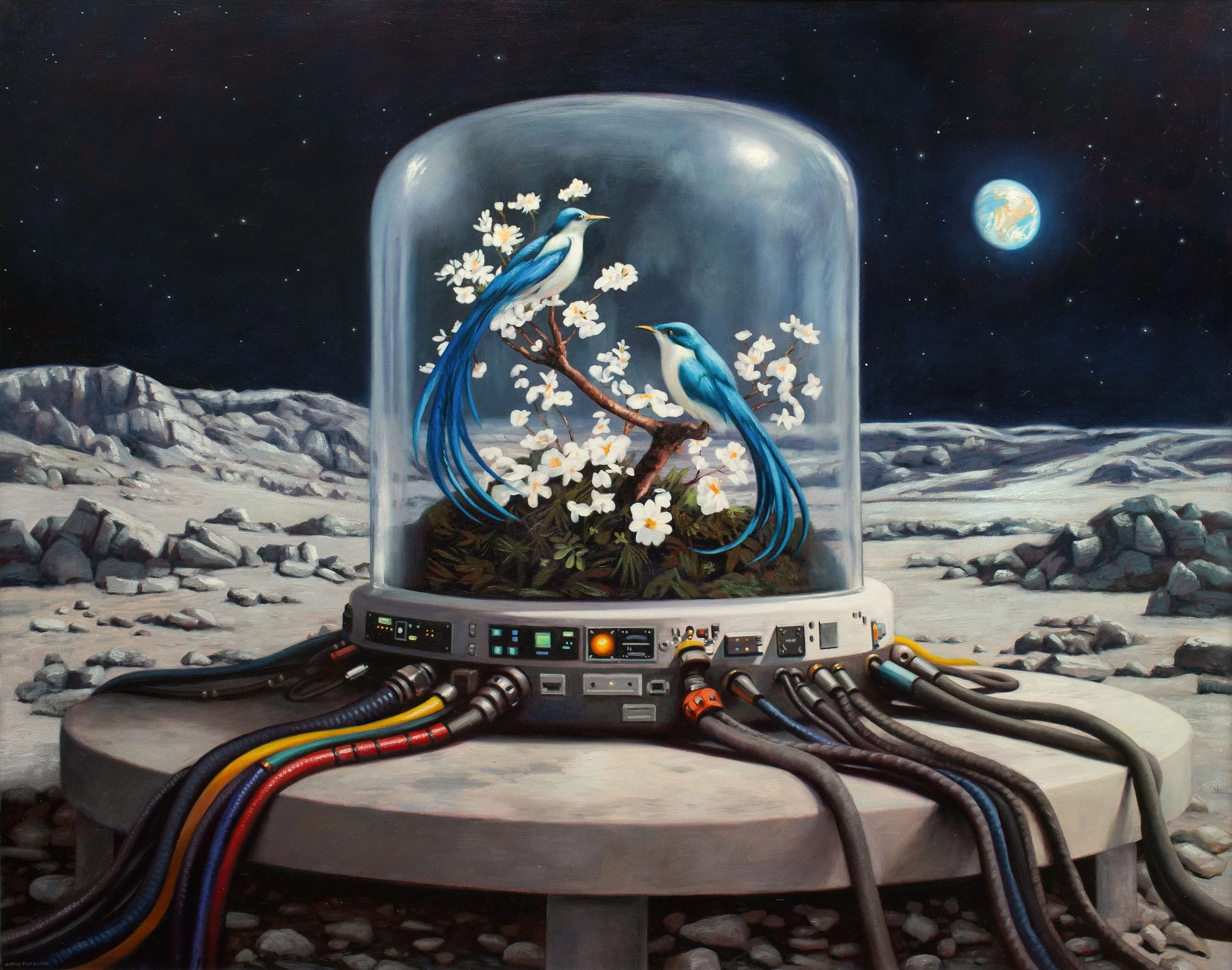   Ground Control   oil on wood  4’x 5’  2026   