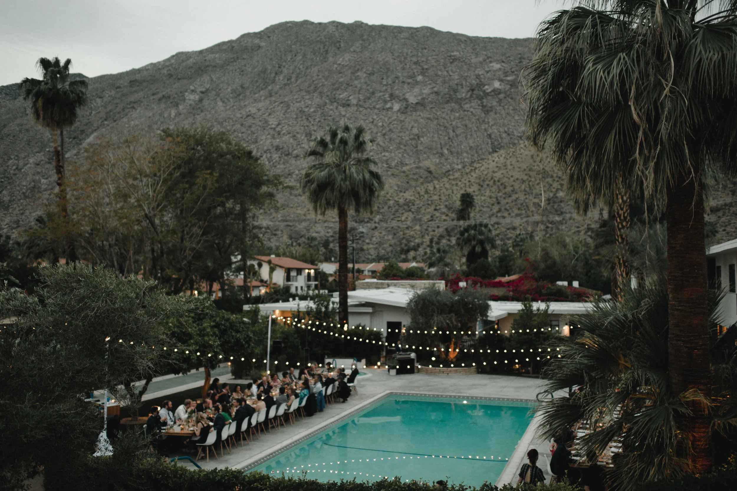 Romantic Palm Springs outdoor wedding || Orange Blossom Special Events
