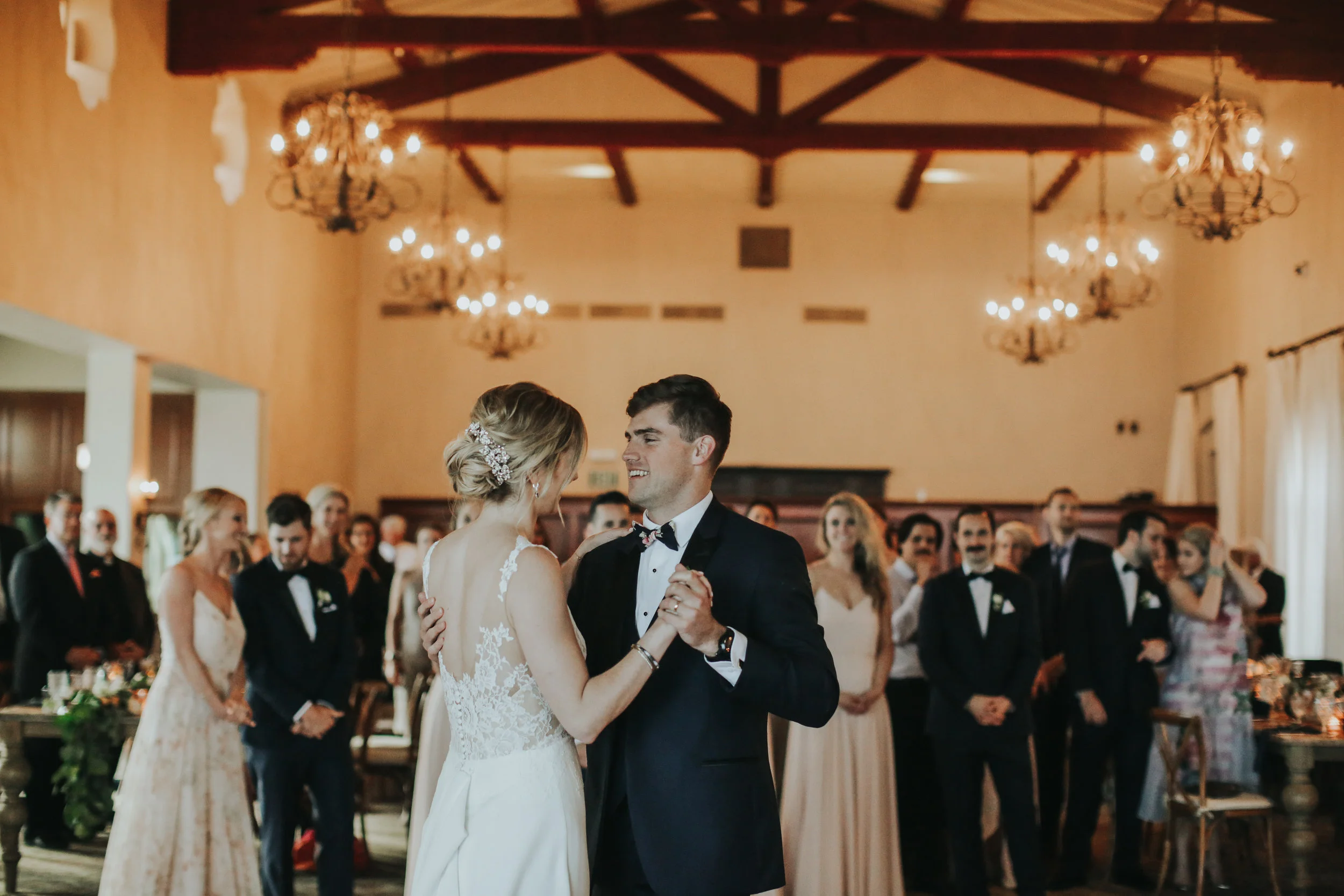 Pacific Palisades wedding ceremony, first dance, bride and groom dance || Orange Blossom Special Events