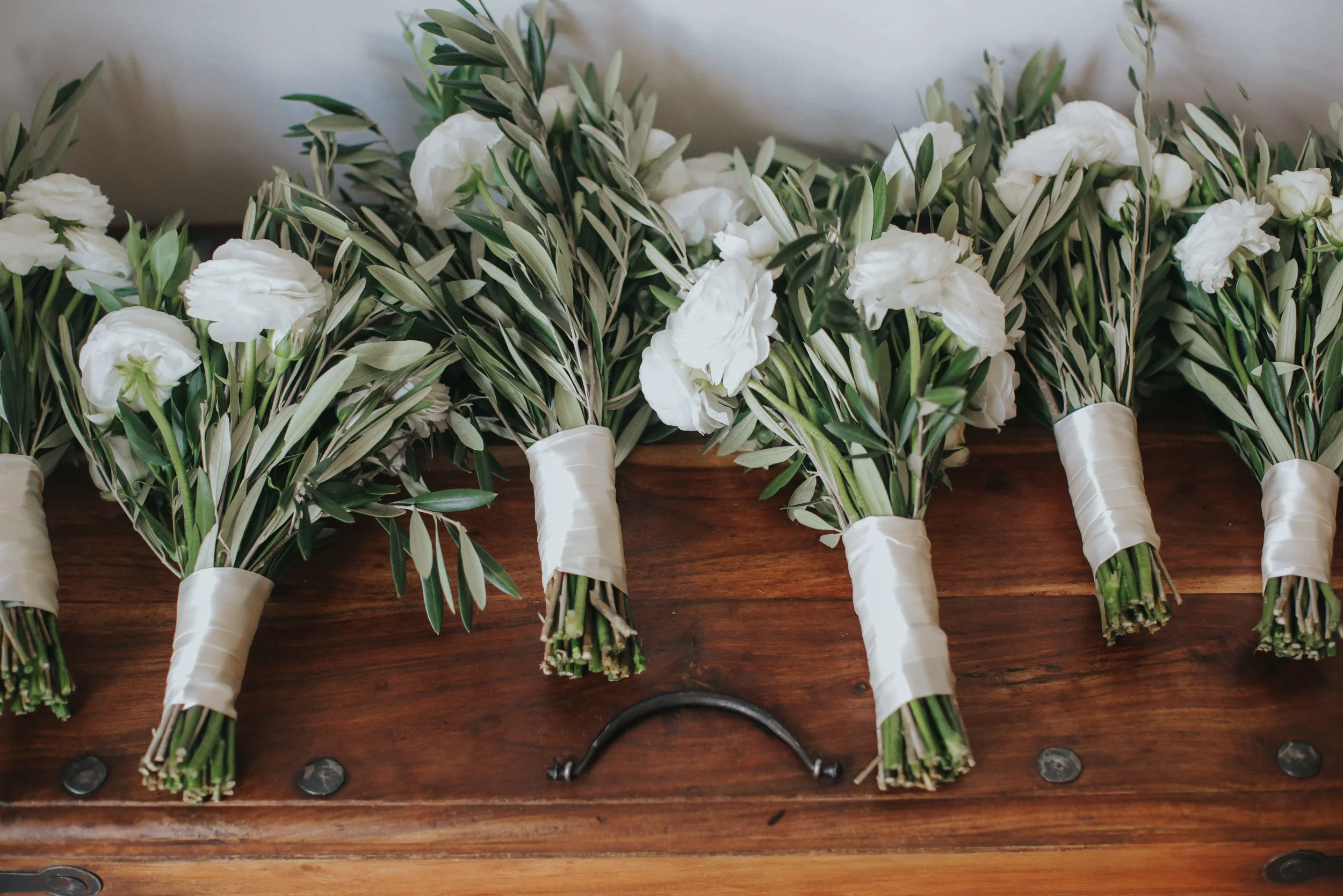 bridesmaid bouquet, white bouquet, custom flowers || Orange Blossom Special Events