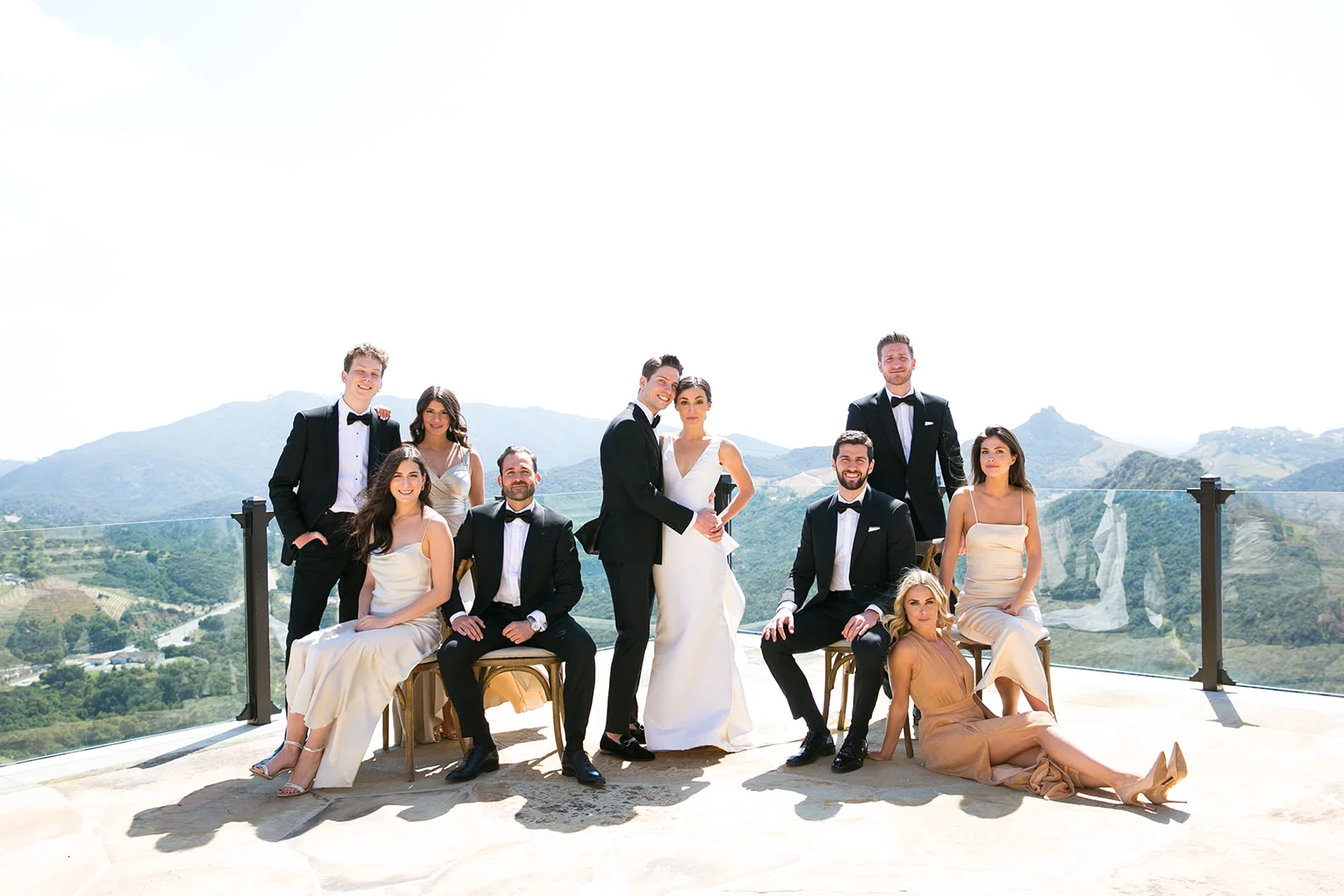 Elegant bridal party portrait || Orange Blossom Special Events